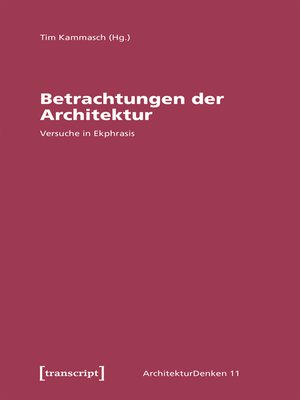 cover image of Betrachtungen der Architektur